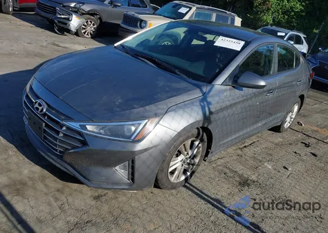2019 Hyundai Elantra Sel z USA, uszkodzony, nr VIN 5NPD84LF4KH428516